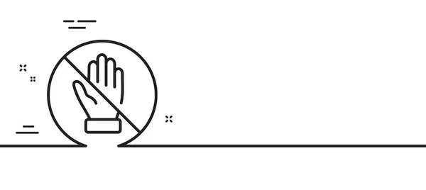Korrumperad Ikon Inga Tecken Mutor Stoppa Kontantbrottssymbolen Minimal Linje Illustration — Stock vektor
