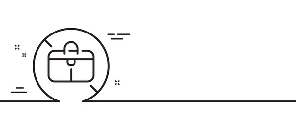 ハンドバッグの線のアイコンはない 手荷物標識禁止 旅行バッグは許可されていませんシンボル 最小限の線のイラストの背景 ハンドバッグラインアイコンパターンバナーはありません ホワイトウェブテンプレートのコンセプト ベクトル — ストックベクタ