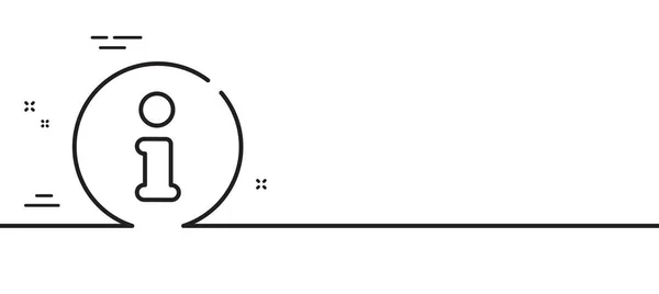 Ikona Informační Linky Pomozte Tím Symbol Podpůrné Informace Minimální Čára — Stockový vektor
