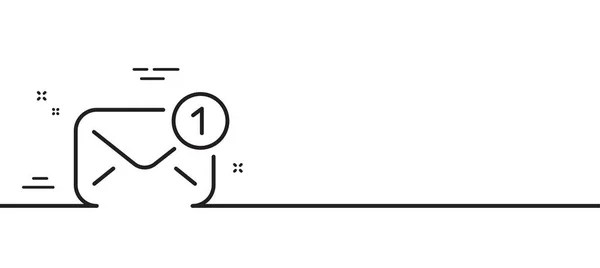 Ikona Nového Řádku Zprávy Podpis Poštovní Obálky Symbol Dopisu Minimální — Stockový vektor