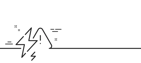 Значок Линии Электропередачи Вспышка Электрической Энергии Символ Молнии Иллюстрация Первой — стоковый вектор