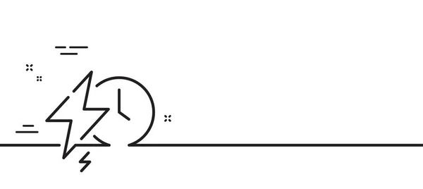Φόρτιση Εικονιδίου Χρονικής Γραμμής Σήμα Συσσώρευσης Φορτίου Σύμβολο Ηλεκτρικής Ενέργειας — Διανυσματικό Αρχείο