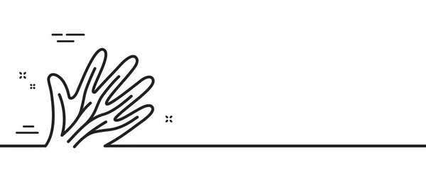 Venen Linie Symbol Zeichen Von Handkrampfadern Nervensyndrom Minimale Zeilenillustration Hintergrund — Stockvektor