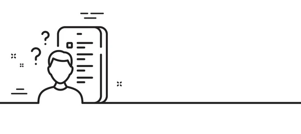 Revey Line Icon Знак Онлайн Лихорадки Символ Приложения Викторина Иллюстрация — стоковый вектор