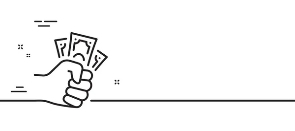 Ikona Oszustwa Przekupstwo Pieniądze Symbol Oszustwa Gotówkowego Minimalne Tło Ilustracji — Wektor stockowy