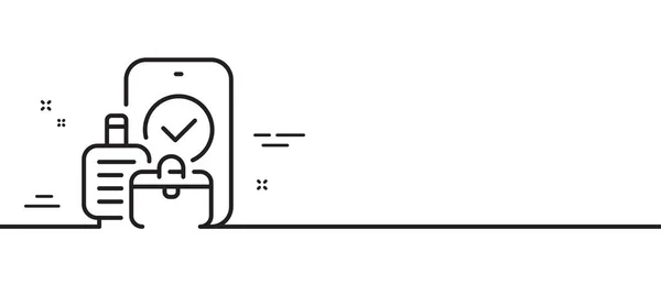 Значок Ручной Клади Знак Дорожной Сумочки Символ Разрешенной Сумки Иллюстрация — стоковый вектор