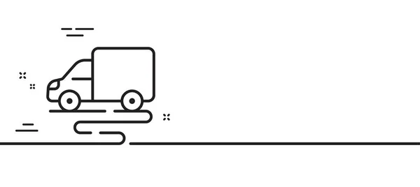 Значок Маршрута Доставки Дорожный Знак Грузовика Символ Автострады Иллюстрация Первой — стоковый вектор