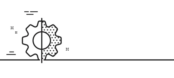 Förvandla Linjeikonen Digital Omvandling Tecken Datatekniksymbol Minimal Linje Illustration Bakgrund — Stock vektor