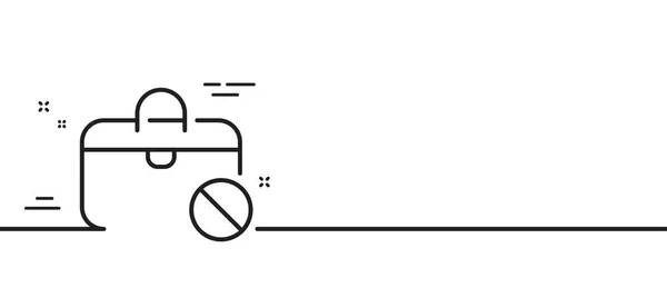 Значок Безробітної Лінії Знак Безробіття Символ Найму Завдань Тло Мінімальної — стоковий вектор