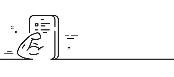 フィットネスラインのアイコン オンライン練習記号 コーチのシンボルだ 最小限の線のイラストの背景 フィットネスラインのアイコンパターンバナー ホワイトウェブテンプレートのコンセプト ベクトル — ストックベクタ