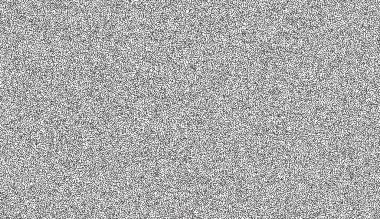Nokta çalışması şablon vektör arka planı. Beyaz gürültü noktaları benekler. Soyut gürültü nokta çalışma kalıbı. Kum tanesi etkisi. Siyah noktalar grunge afişi. Benekli noktalar. Stokastik noktalı vektör arkaplanı.
