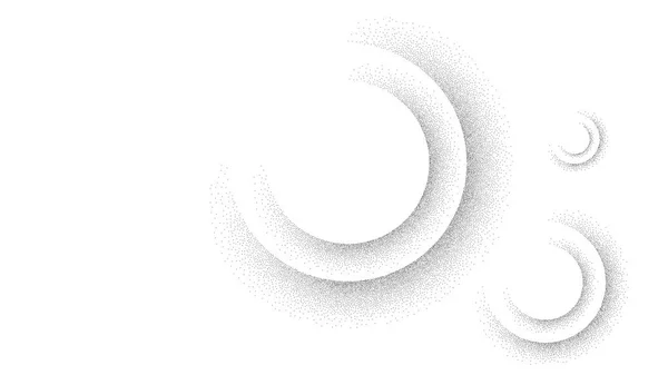 Cirkelvormige Ruiskorrelachtergrond Met Ronde Elementen Minimaal Abstract Clean Design Sjabloon — Stockvector