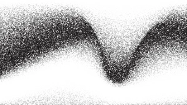 Dotwork Wave Pattern Vector Background 소음에 점들이 생기는 현수막입니다 패턴이야 — 스톡 벡터