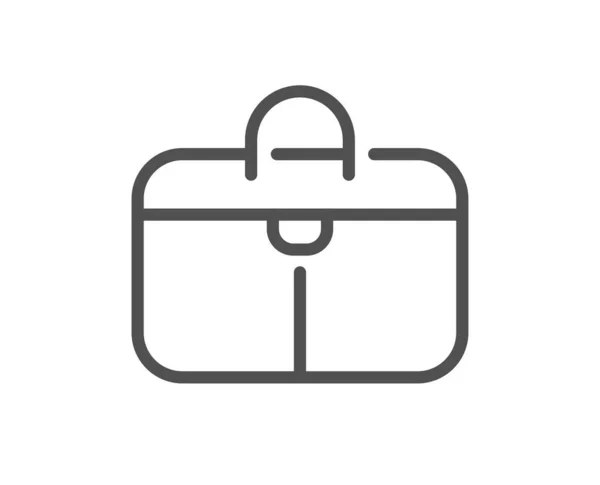 Handbag Line Icon Hand Baggage Sign Travel Carry Bag Symbol — Stock Vector
