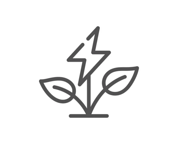 Ikona Ekodesignu Znak Čisté Elektrické Energie Nabíjecí Symbol Kvalitní Konstrukční — Stockový vektor