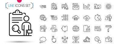 El Tıklama Paketi, Telefon Mesajı ve Mikrofon Hattı simgeleri. Kazanan yıldız, Kurtarma bilgisayarı, onaylanmış posta simgeleri dahil. Arama çalışanı, hızlı ipuçları, işsiz işaretleri. Vektör