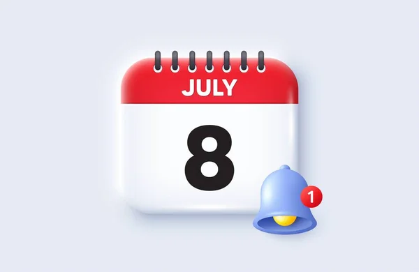 Tag Des Monats Kalenderdatum Symbol Veranstaltungstermin Terminvereinbarung Tag Des Monats — Stockvektor