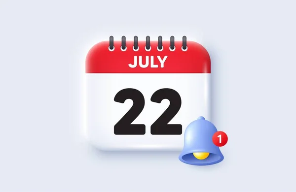 Tag Des Monats Kalenderdatum Symbol Veranstaltungstermin Terminvereinbarung Tag Des Monats — Stockvektor