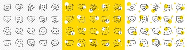 Bolla Vocale Emotiva Messaggio Sui Social Media Sorriso Con Lingua — Vettoriale Stock