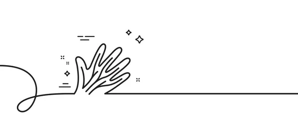 Значок Линии Вен Непрерывная Одна Линия Кудряшками Знак Варикозного Заболевания — стоковый вектор