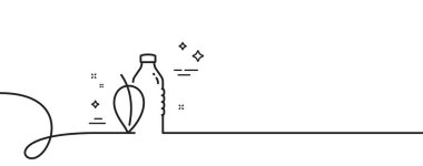 Su şişesi çizgisi simgesi. Kıvrımlı tek bir çizgi. Soda su içme tabelası. Nane yaprağı sembolü. Su şişesi tek hatlı şerit. Döngü eğrisi modeli. Vektör