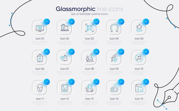페이스 바이오 Face Biometrics 실린더 아이콘 메트로 아이콘 오메가 튜토리얼 — 스톡 벡터