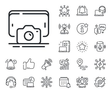 Akıllı telefon ya da cep telefonu işareti. Konum, teknoloji ve akıllı hoparlörler ikonları yerleştirin. Telefon hattı simgesi. Mobil aksesuar sembolü. Telefon hattı işareti. Vektör