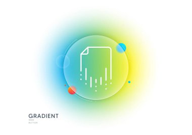 Dosya satır simgesini geri kazan. Gradyan bulanıklık düğmesi ve cam morfizmi. Yedek veri işareti. Belge sembolünü geri yükle. Şeffaf cam tasarımı. Dosya satır simgesini geri kazan. Vektör