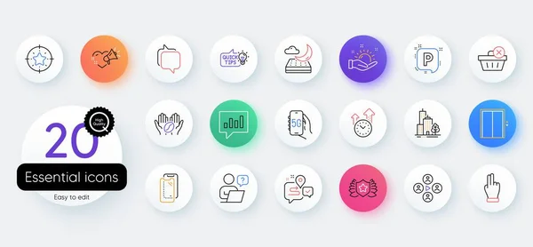 Simple Set Education Idea Journey Laureate Line Icons Include Sunny — Stock Vector