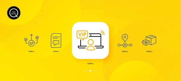 아이콘을 최소화 추상적 Vip Access Correct Way Icons 애플리케이션 인쇄를 — 스톡 벡터