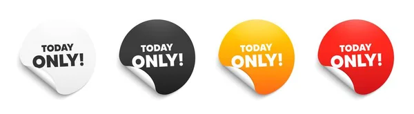 Today Only Sale Symbol Sticker Badge Offer Special Offer Sign — Stock Vector
