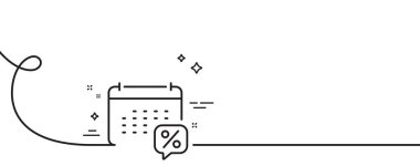 Takvim vergisi simgesi. Kıvrımlı tek bir çizgi. Vergi oranı tabelalarını hesapla. Maaş raporu sembolü. Takvim vergisi taslak şeridi. Döngü eğrisi modeli. Vektör