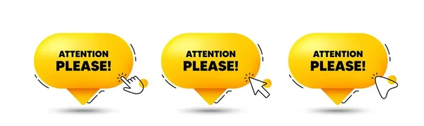 Attention Please Tag Click Here Buttons Special Offer Sign Important — Stock Vector