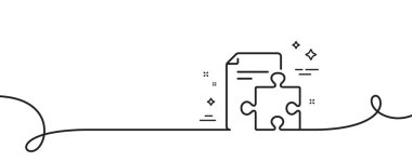 Strateji çizgisi simgesi. Kıvrımlı tek bir çizgi. Teknik talimat işareti. Strateji taslak şeridi. Döngü eğrisi modeli. Vektör
