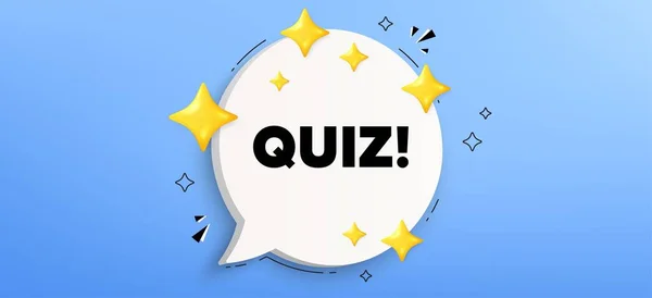 Quiz Tag Chat Sprechblase Banner Beantworten Sie Die Frage Prüfungszeichen — Stockvektor