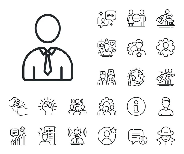 Perfil Avatar Signo Especialista Médico Competencia Laboral Esbozan Iconos Icono — Archivo Imágenes Vectoriales