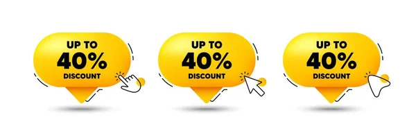 Percent Discount Click Here Buttons Sale Offer Price Sign Special — Stock Vector