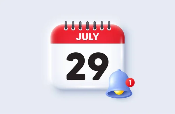 Dzień Ikony Miesiąca Kalendarz Ikona Daty Data Wydarzenia Czas Spotkanie — Wektor stockowy