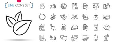 İmleç paketi, yüz tanıma ve kimyasal tehlike çizgisi simgeleri. Info, Cashback, Startup roket resim simgeleri içerir. Cüzdan, ilmek, QR kod işaretleri. Nötr, istatistik raporları, tavan lambası. Vektör