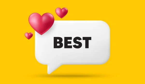 Best Promotion Tag Speech Bubble Banner Hearts Special Offer Sale — Stock Vector