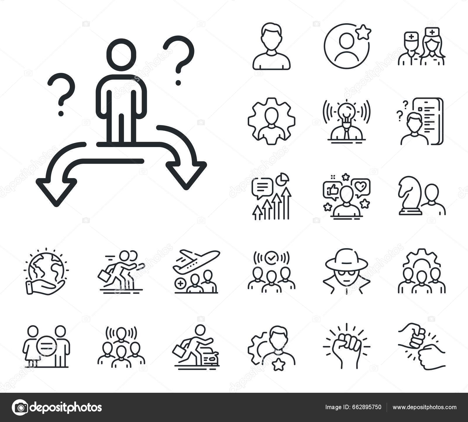 Person Oppløsning Tegn Spesialist Lege Jobbkonkurranse Skisserte Ikoner  Forretningsvalg Linjeikon stockvektor © Blankstock #662895750, image size:1600x1443
