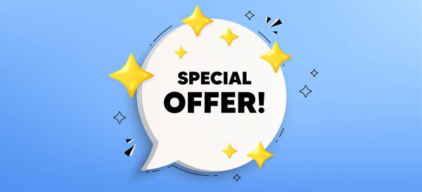 Специальное предложение. Баннер речи в чате. Знак продажи. Реклама Символ скидок. Специальное предложение речи пузырь сообщение. Инфографика. Вектор