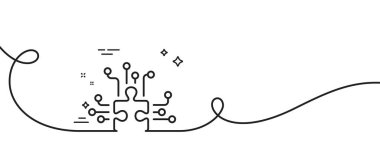 Birçok seçenek satırı simgesiyle bulmaca. Kıvrımlı tek bir çizgi. Testere işaretine karar ver. İş meydan okuma sembolü. Bulmaca seçenekleri tek ana hatlı kurdele. Döngü eğrisi modeli. Vektör