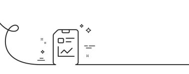 Belge satırı simgesini rapor et. Kıvrımlı tek bir çizgi. Analiz ve İstatistik Dosyası işareti. Kağıt sayfa konsept sembolü. Tek ana hatlı kurdeleyi rapor et. Döngü eğrisi modeli. Vektör