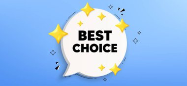 En iyi seçenek. Konuşma balonu afişi. Özel indirimli tabela. Reklam indirimi sembolü. En iyi konuşma balonu mesajı. Konuşma kutusu bilgi grafikleri. Vektör