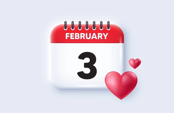 Třetí Den Měsíci Ikona Data Kalendáře Datum Naplánování Události Schůzka — Stockový vektor
