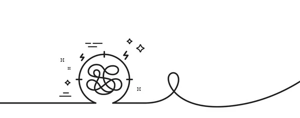 ไอคอนเส นความเคร บรรท ดเด ยวต อเน องก บเค ญญาณเป าหมายโรคซ — ภาพเวกเตอร์สต็อก