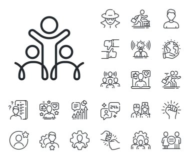 Özsermaye kültür işareti. Uzman, doktor ve iş yarışması ikonları. Giriş çizgisi simgesi. Cinsiyet çeşitliliği sembolü. Giriş çizgisi işareti. Avatar yer tutucu, casus vesikalığı ikonu. Vektör