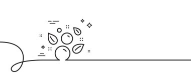 Temiz baloncuklar çizgisi simgesi. Kıvrımlı tek bir çizgi. Çamaşır şampuanı tabelası. Kıyafet temizleme sembolü. Temiz baloncuklar tek ana hatlı kurdele. Döngü eğrisi modeli. Vektör