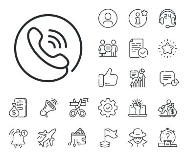 Telefon destek levhası. Maaşlı çalışan, cinsiyet eşitliği ve alarm çanı taslak simgeleri. Merkez hat simgesini ara. Geri bildirim sembolü. Merkez hat işaretini ara. Casus ya da profil tutucu simgesi. Vektör